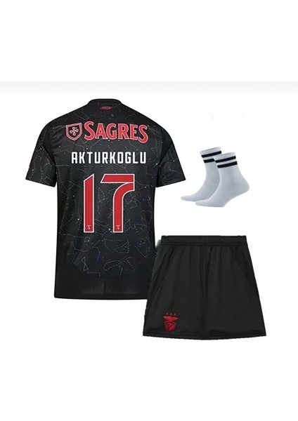 Benfica Kerem Aktürkoğlu 4 Lü Çocuk Futbol Forma Şort+Forma+Bileklik+Çorap fiyatları