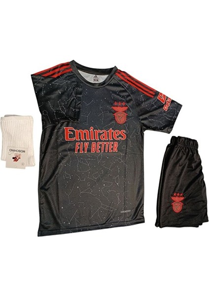 Benfica Kerem Aktürkoğlu 4 Lü Çocuk Futbol Forma Şort+Forma+Bileklik+Çorap fırsatları