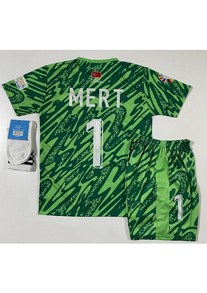 Euro 2024 Türkiye Mert Günok 1 Numara Çocuk Kaleci Forması 3 Lü Set (Yeşil) fırsatları