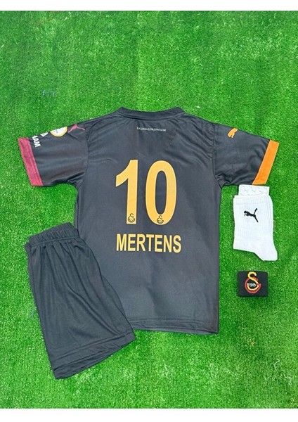 5-Yıldızlı Galatâsarây./ Mertens / 2024/25 Special Siyah Yeni Sezon Çocuk Forması 4'lü Set