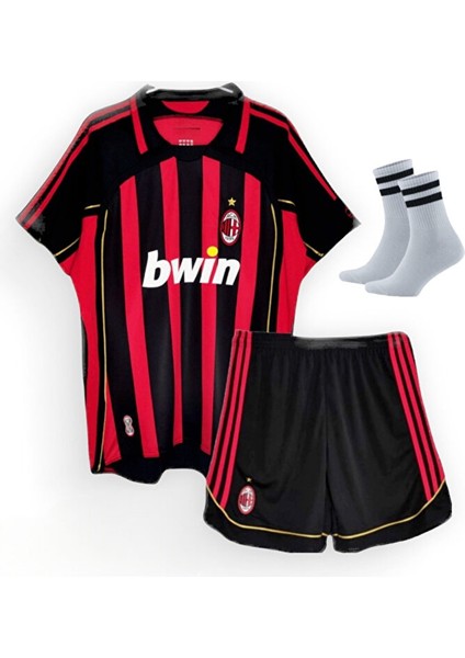 Milan Shevchenko 2006 2007 Kırmızı Siyah Nostalji Çocuk Forması fiyatları