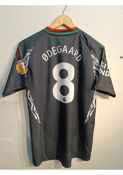 Arsenal Martin Odegard 8 Yeni Sezon Siyah Yetişkin Futbol Forma