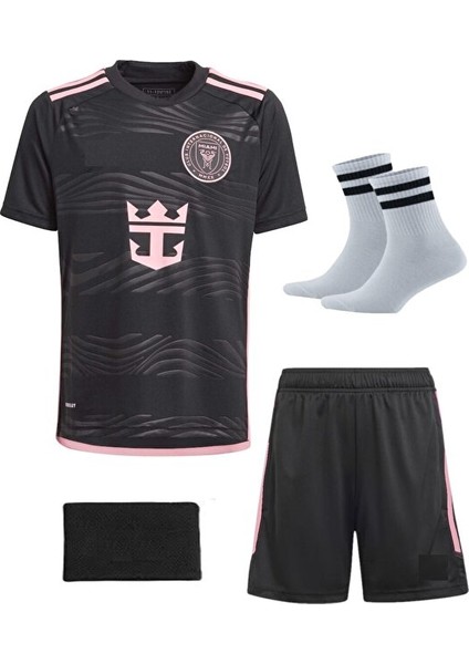 Inter Miami Messi Çocuk Futbol Forma 4'lü Set Forma+Şort+Çorap+Bileklik