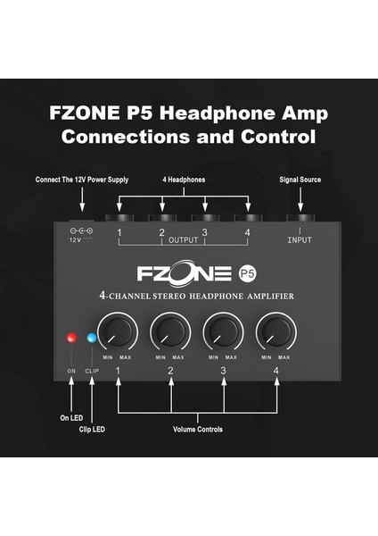 P5 Kulak Içi Monitor Kulaklık Amfisi (Siyah) fiyatları