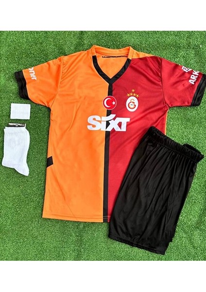 5-Yıldızlı Galatâsarây./ Lucas Torreira / 2024/25 Iç Saha Yeni Sezon Çocuk Forması 4'lü Set fiyatları