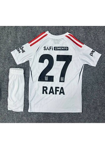 BEŞIKTAŞ./.2024/2025 Yeni Sezon Rafa.silva-\\ Beyaz Alternatif Kısa Kol Çocuk Forması