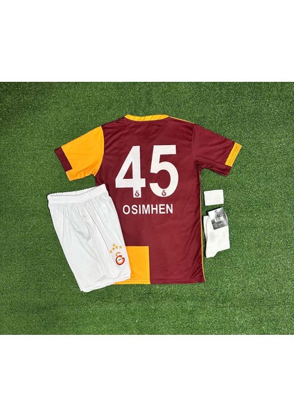 5 Yıldız Galatâsarây Special 2025/.\VITOR Osimhên Iç Saha Çocuk Forması 5lü Set Maske Hediyeli