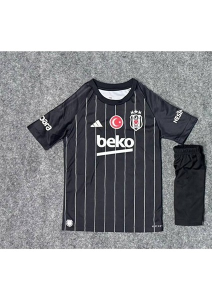 BEŞIKTAŞ./.2024/2025 Yeni Sezon Gedson Fernandes.\\ Siyah Renk Deplasman Kısa Kol Çocuk Forması fiyatları