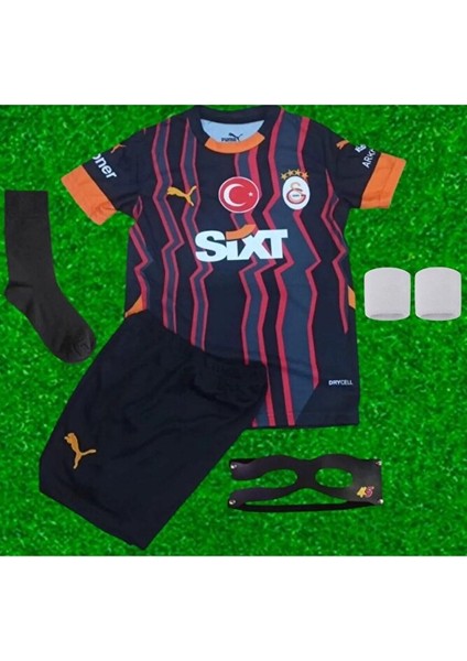 Galatâsarây/.vitor-Osimhênn-45 Siyah Alternatif Yeni Sezon Futbol Çocuk Forması Maske Hediye fiyatları