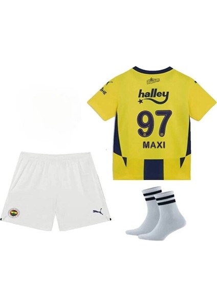 Fenérbãhçe//maxi Sarı/lacivert 24/25 Yeni Sezon Çocuk Forması 4'lü Seti