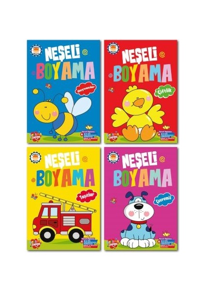 Neşeli Boyama 10 Set +1 Set (44 Kitap)