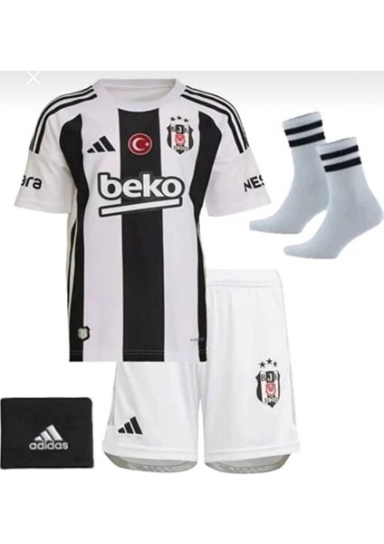 BEŞIKTAŞ./.2024/2025 Yeni Sezon Isimsiz. \\ Iç Saha Parçalı Kısa Kol Çocuk Forma