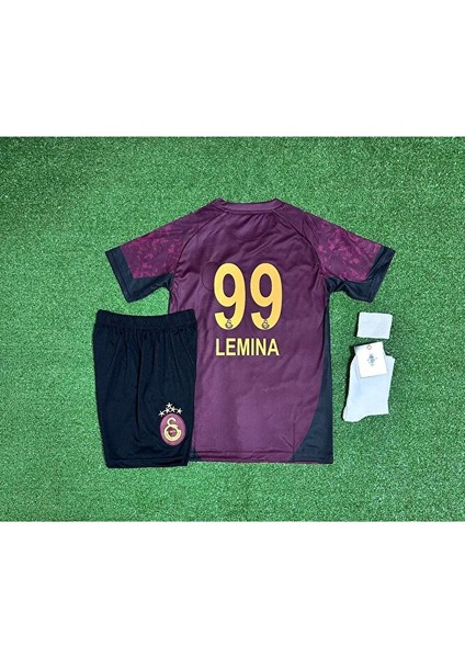 5 Yıldız Galatâsarây 2025/26 Lemina Deplasman Çocuk Forması 4lü Set