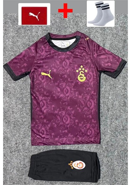5 Yıldız Galatâsarây 2025/26 Lemina Deplasman Çocuk Forması 4lü Set fiyatları