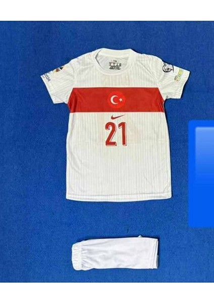 Türkiye Milli Takım /.barış Alper Beyaz Deplasman Çocuk Forması 4'lü Set