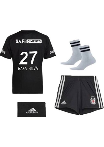 BEŞIKTAŞ./.2024/2025 Yeni Sezon Rafa/.silva. \\ Siyah Renk Deplasman Kısa Kol Çocuk Forma