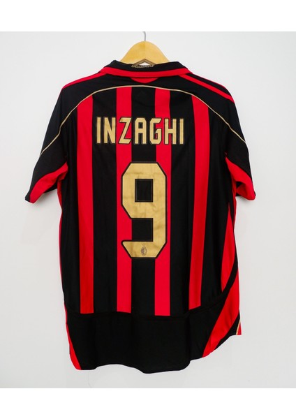 Ac Milan 2008/9 Sezon Retro #9 Inzaghi Futbol Çocuk Forması 3'lü Set (Siyah)