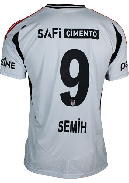 Kara Kartal 2024-25 Semih. Kılıçsoy 9 Alternatif Beyaz Halı Saha Yetişkin Futbol Forması