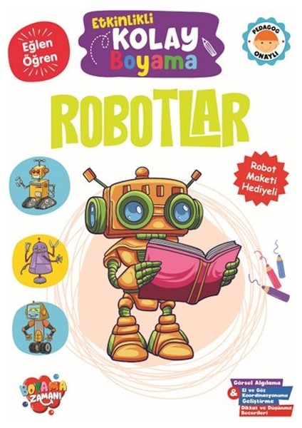 Etkinlikli Kolay Boyama -Robotlar