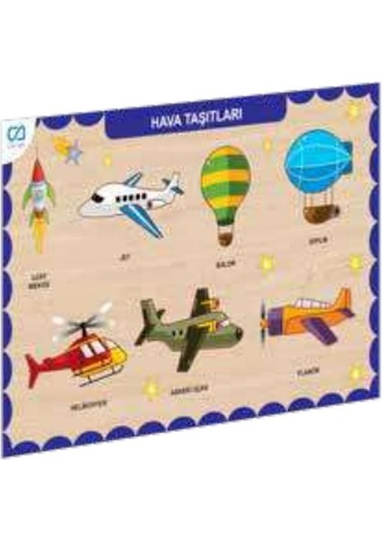 Ahşap Hava Taşıtları Eğitici Set