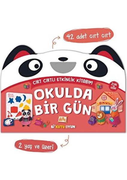 Cırt Cırtlı Etkinlik Kitabım - Okulda Bir Gün (2+ Yaş)