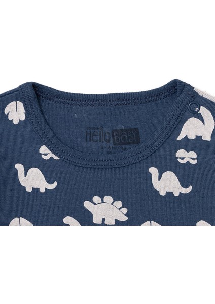 Erkek Bebek Uzun Kol Body Ribana Çıtçıtlı Yaka modelleri