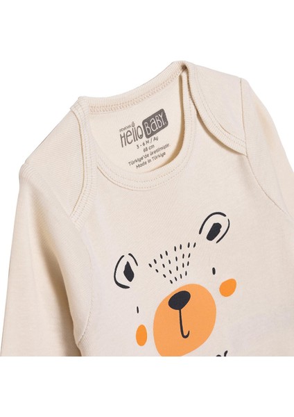 Erkek Bebek Uzun Kol Body Ribana Zarf Yaka modelleri