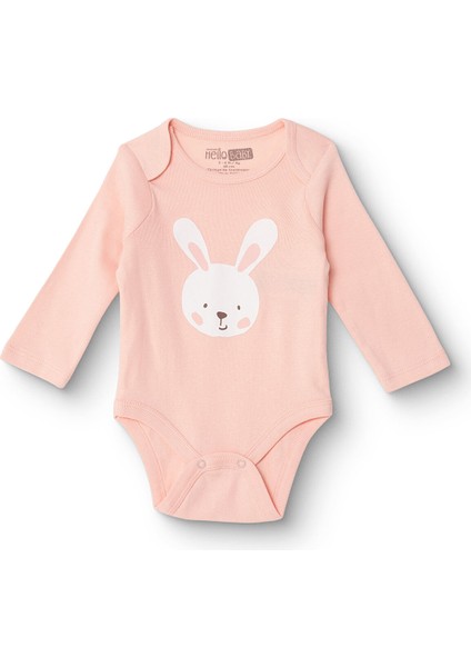 Kız Bebek Uzun Kol Body Ribana Zarf Yaka