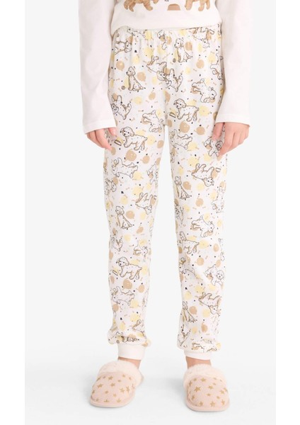 Kız Çocuk Pijama Takımı Baskılı Uzun Kollu Üst Uzun Alt F6230A825WN fırsatları