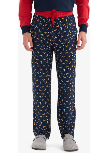 Pijama Takımı Regular Fit Baskılı Uzun Kollu Üst Uzun ALT G2905AX25WN indirimleri