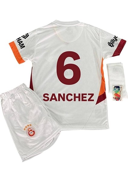 2024/2025 Sezon Davinson Sanchez6 Beyaz Deplasman Yeni Sezon Özel Çocuk Futbol Forması