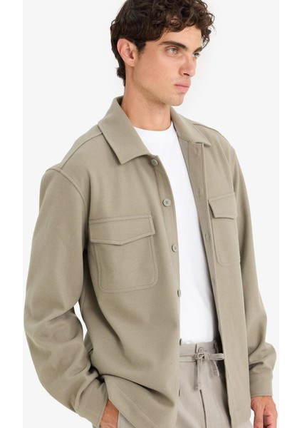 Regular Fit Düğmeli Gömlek Ceket E9251AX25AU