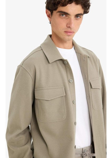 Regular Fit Düğmeli Gömlek Ceket E9251AX25AU fırsatları