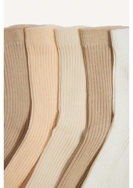 Kız Çocuk 5li Pamuklu Uzun ÇORAP G0236A8NS modelleri