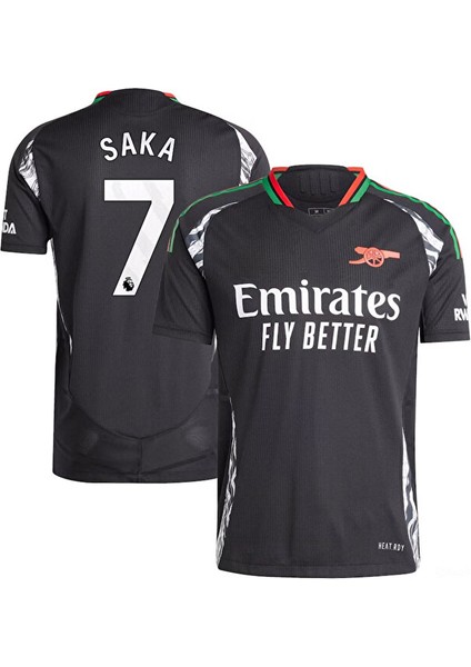 2024/25 Yeni Sezon A.r.s.e.n.a.l Bukayo Saka 7 Deplasman Siyah Forma fiyatları