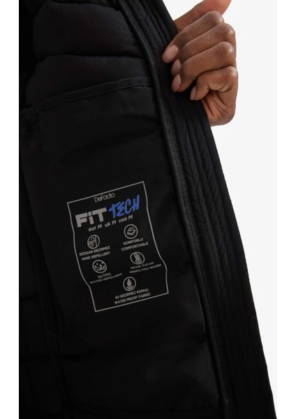 Fit Su İtici Regular Fit Kapüşonlu Fermuarlı Cepli Şişme Mont E9253AX25AU indirimleri