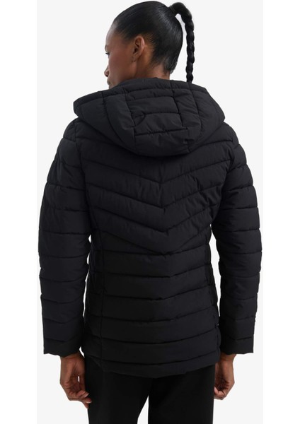 Fit Su İtici Regular Fit Kapüşonlu Fermuarlı Cepli Şişme Mont E9253AX25AU