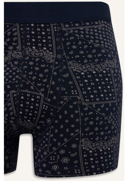 Regular Fit Şal Desenli 3'lü Boxer C3883AX25WN fırsatları