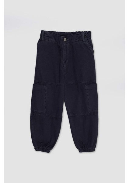 Kız Çocuk Paraşüt Kargo Pamuklu Pantolon D2455A825AU