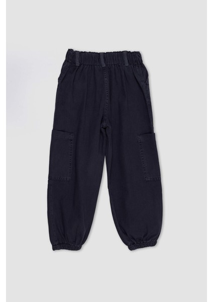Kız Çocuk Paraşüt Kargo Pamuklu Pantolon D2455A825AU modelleri