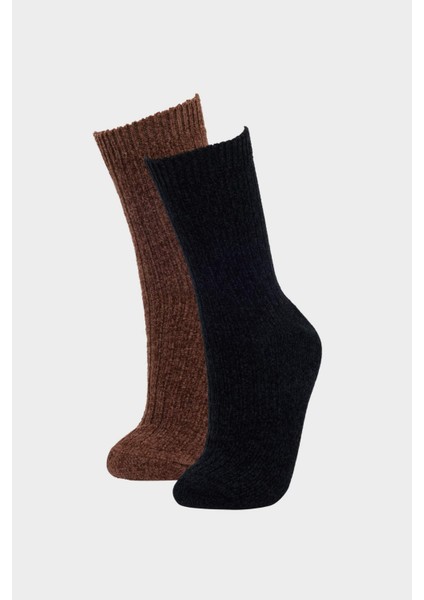 Kadın 2'li Kışlık Çorap F8879AXNS