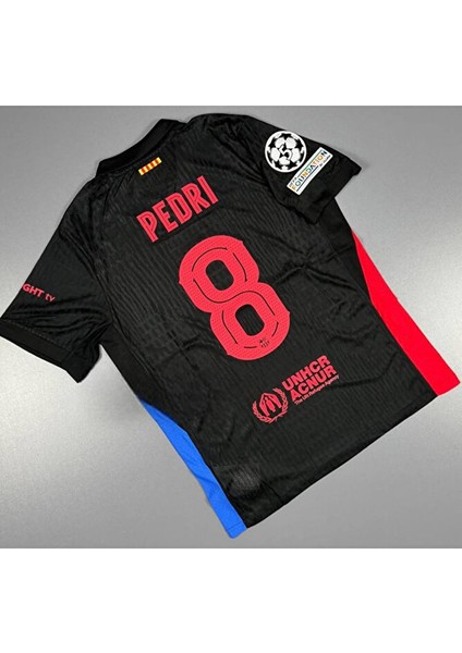 #8 Pedri Yeni Sezonu 2024/25 B.a.r.c.e.l.o.n.a Deplasman Siyah Forması modelleri
