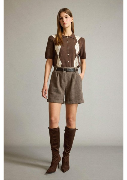 Kemerli Cepli Dokuma Şort G4308AX25WN fırsatları