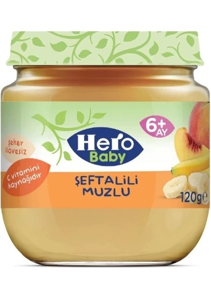 Bfs Hero Baby Şeftalili Muzlu Kavanoz Mama 120 gr