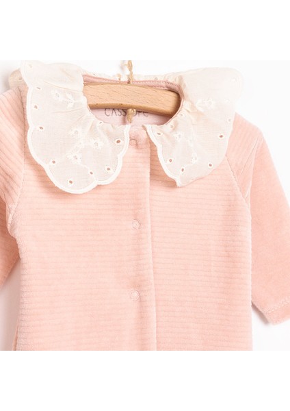 Yenidoğan Perfect Kadife Patikli Tulum Kız Bebek modelleri