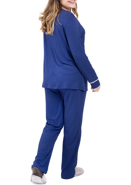 Anne Pijama Takımı Viskon V Yaka modelleri