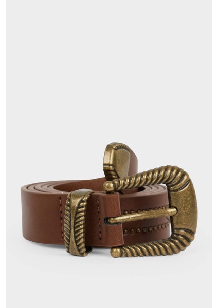 Kadın Suni Deri Günlük KEMER F3285AXNS