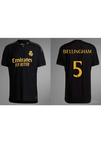 Yeni Sezon Bellıngham 5 Konsept Siyah Düğmeli Forması R./m.a.d.r.i.d indirimleri