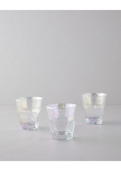 Lustraze Cam 3’lü Lüsterli Bardak 375 ml Renkli