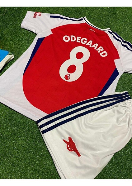 Arsenal Iç Saha #8 Odegaard Çocuk Futbol Forması